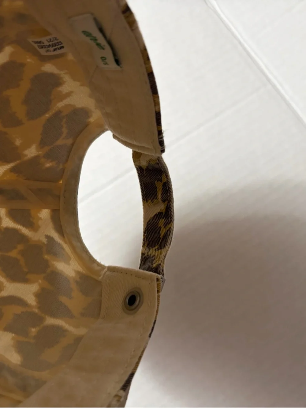 aerie Leopard Print Cap in Cream & Brown - Picture 7 of 8